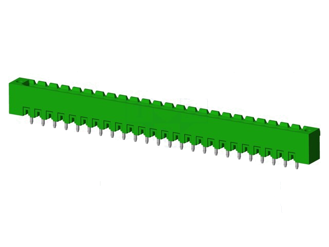Connector: ontkoppelbare terminal strip; contact; mannelijk Connector: ontkoppelbare terminal strip; contact; mannelijk